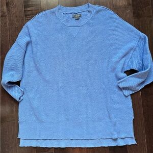 NATURAL REFLECTIONS Blue Cowl Neck Sweater - XL Oversized
